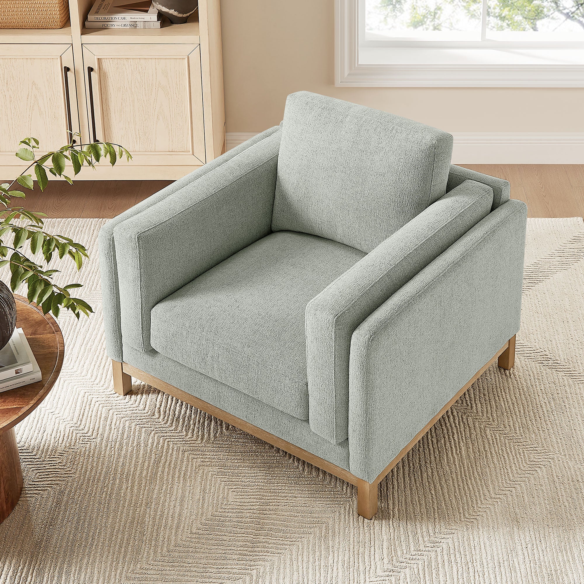 Roscoe Fabric Armchair - Mist