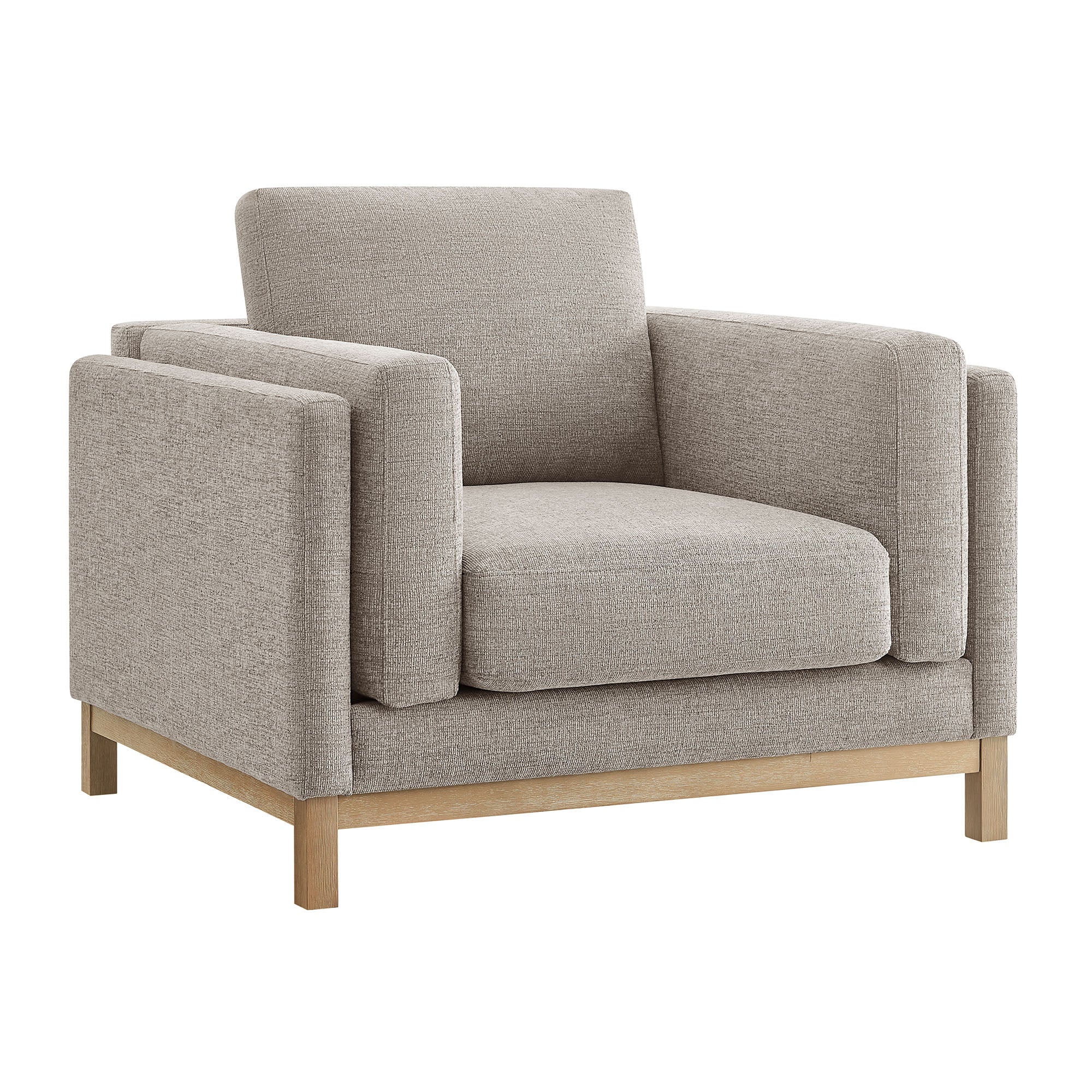 Roscoe Fabric Armchair - Pewter