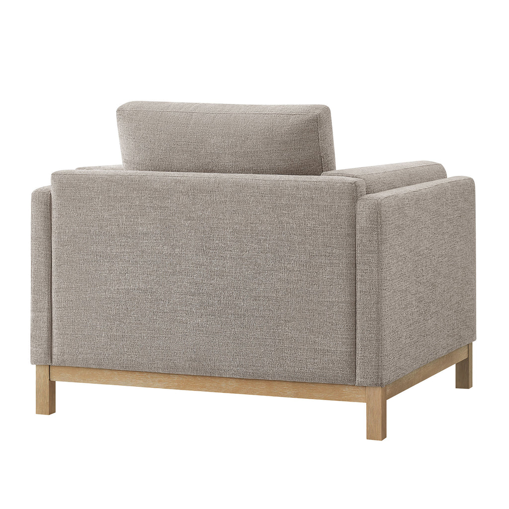 Roscoe Fabric Armchair - Pewter