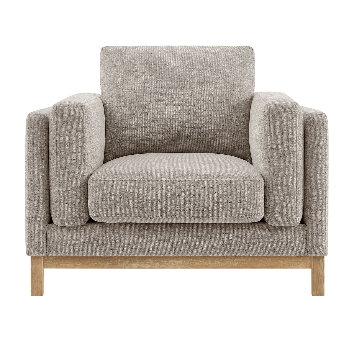 Roscoe Fabric Armchair - Pewter