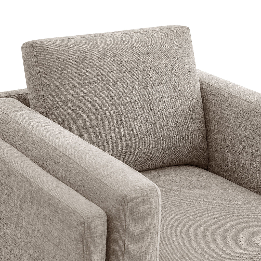 Roscoe Fabric Armchair - Pewter