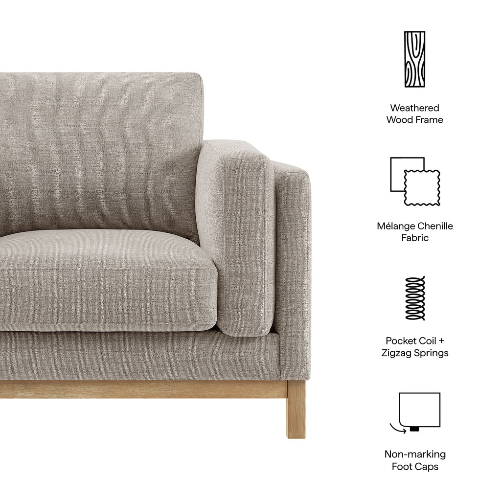 Roscoe Fabric Armchair - Pewter