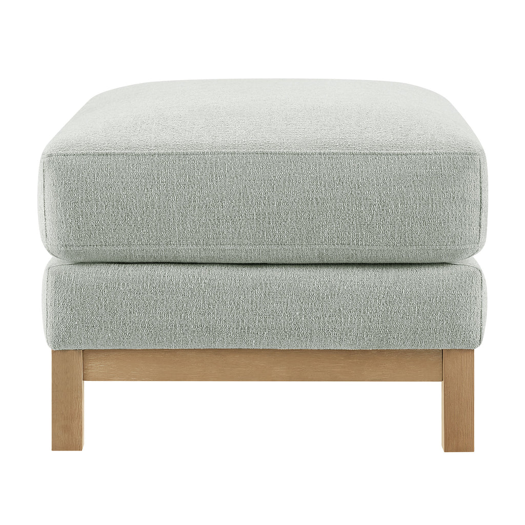 Roscoe Fabric Ottoman - Mist