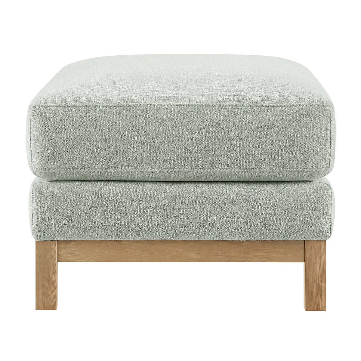 Roscoe Fabric Ottoman - Mist