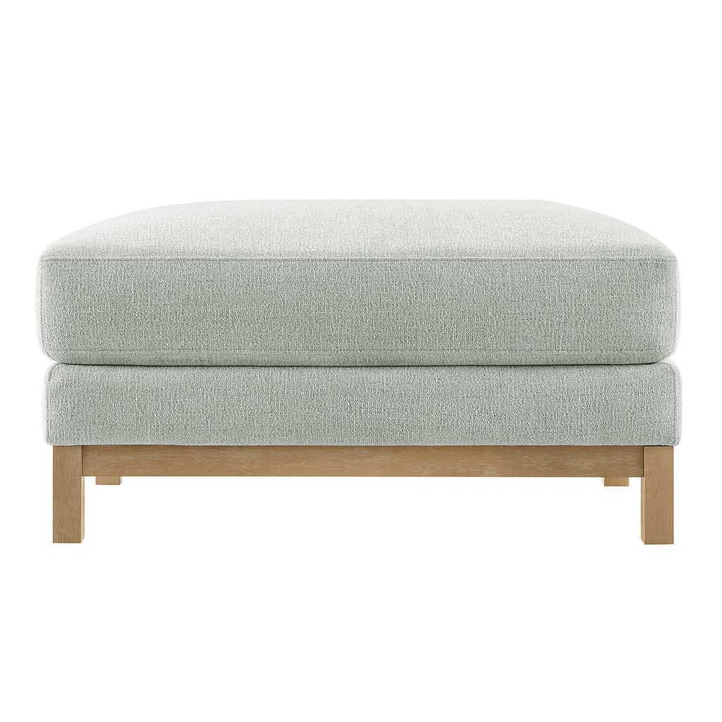 Roscoe Fabric Ottoman - Mist