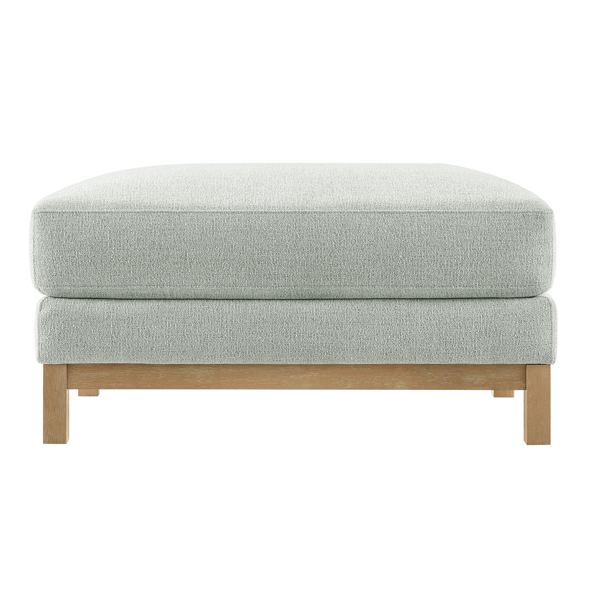 Roscoe Fabric Ottoman - Mist
