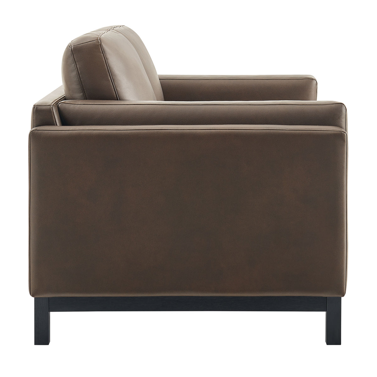 Roscoe 63 inch Vegan Leather Loveseat - Espresso