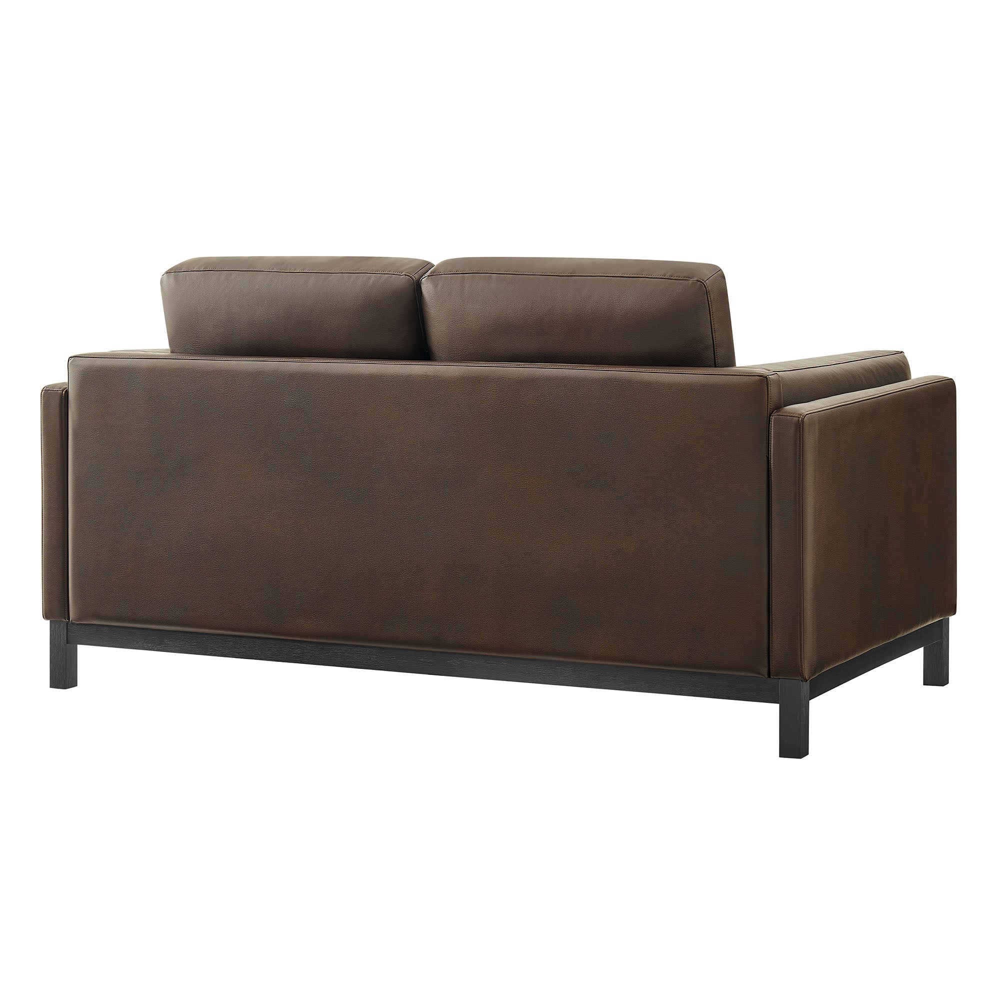 Roscoe 63 inch Vegan Leather Loveseat - Espresso