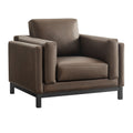 Roscoe Vegan Leather Armchair - Espresso