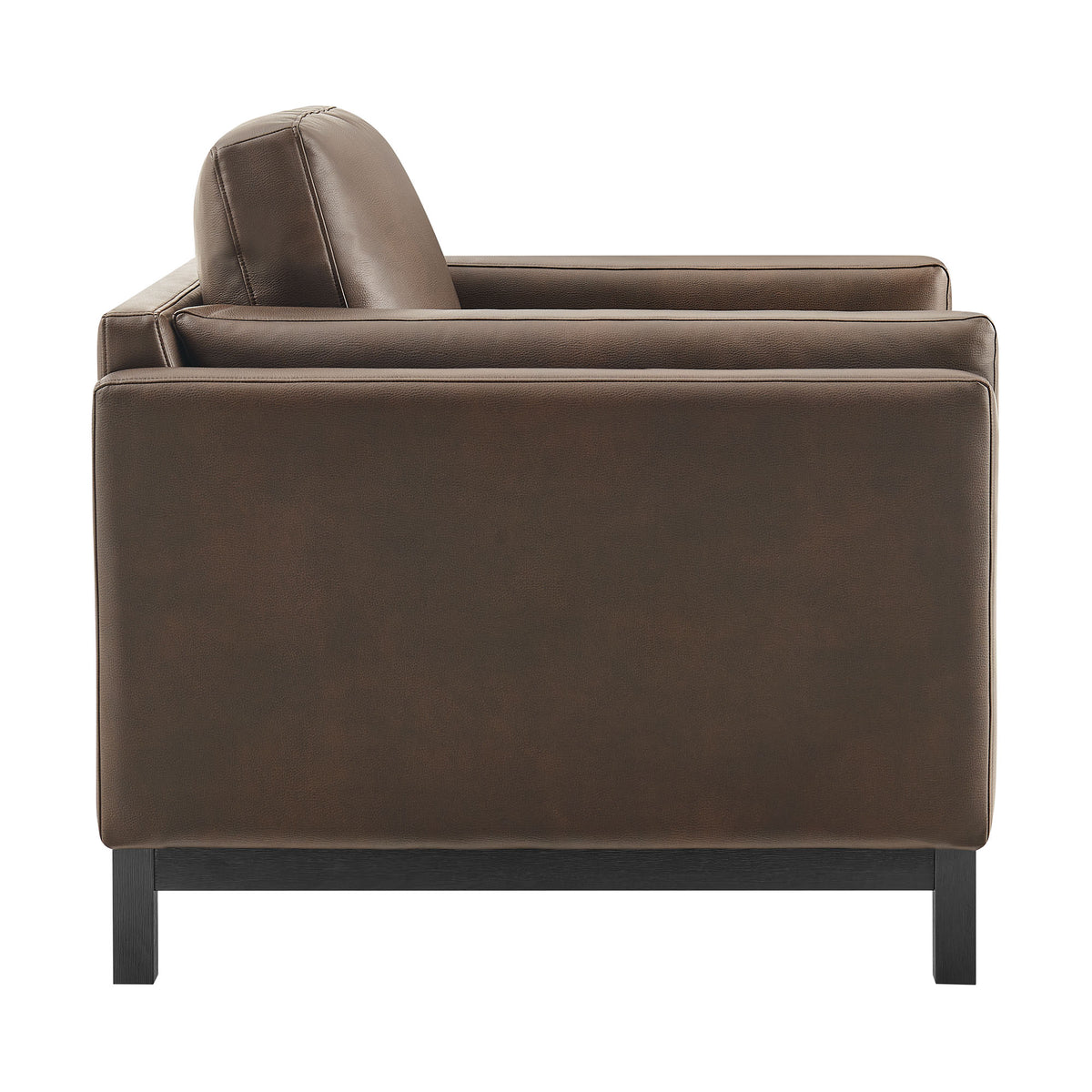 Roscoe Vegan Leather Armchair - Espresso