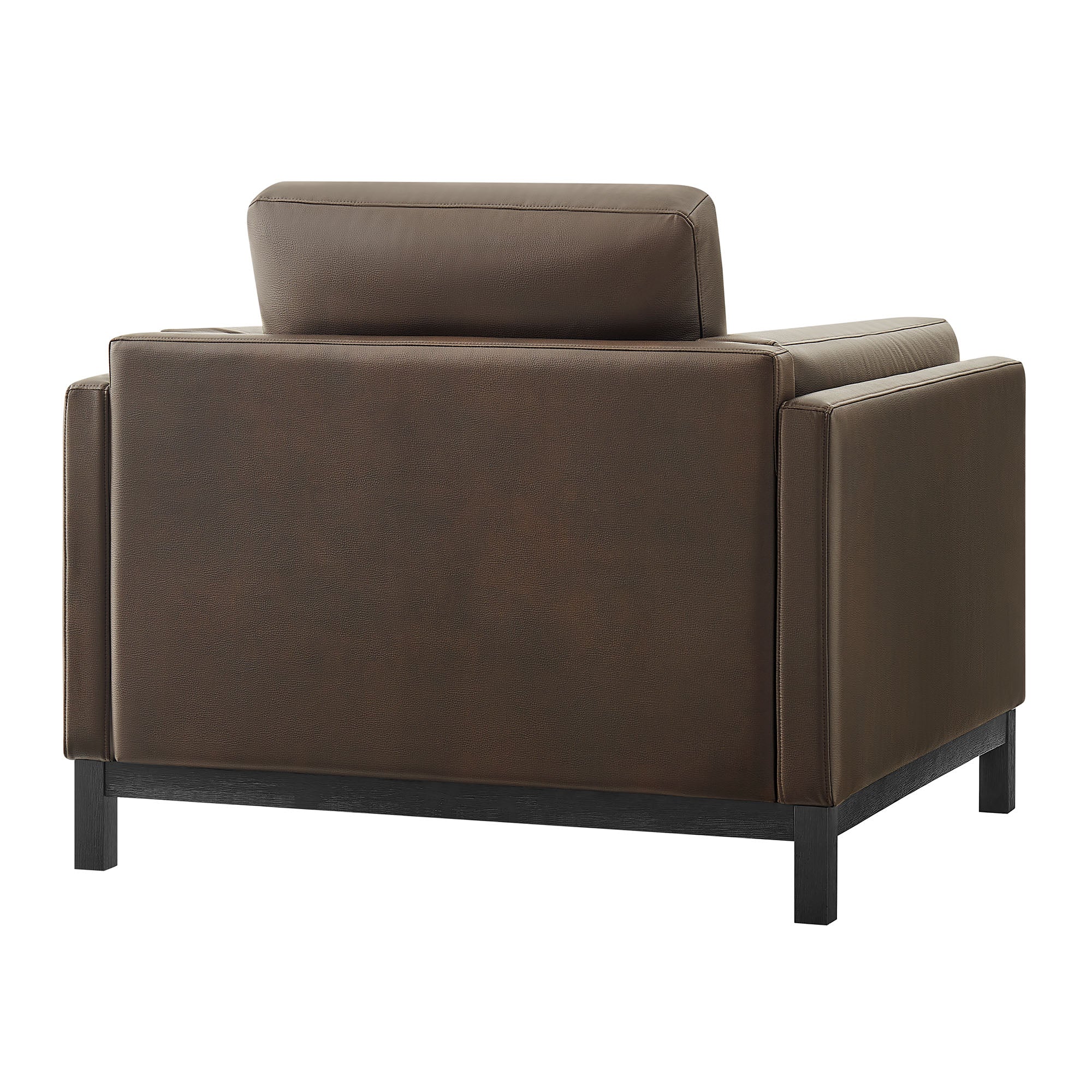 Roscoe Vegan Leather Armchair - Espresso