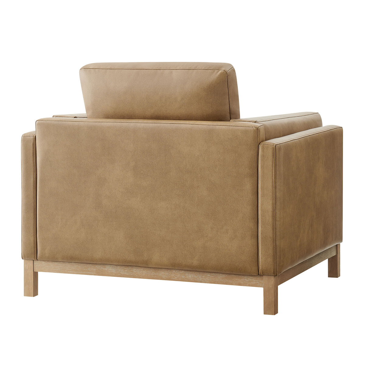 Roscoe Vegan Leather Armchair - Toast