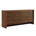 Emric Wave 66" 4-Door Sideboard - Walnut