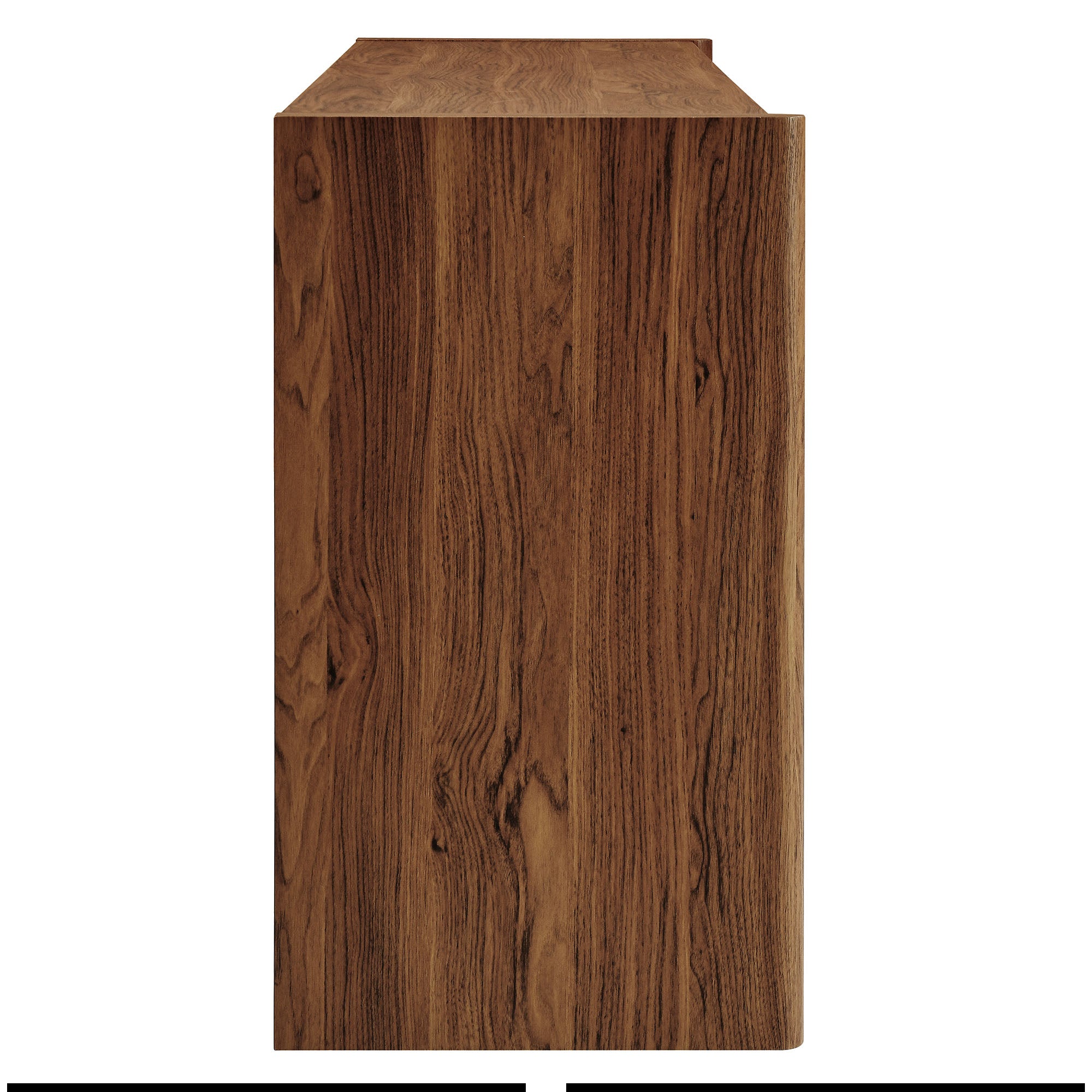 Emric Wave 66" 4-Door Sideboard - Walnut