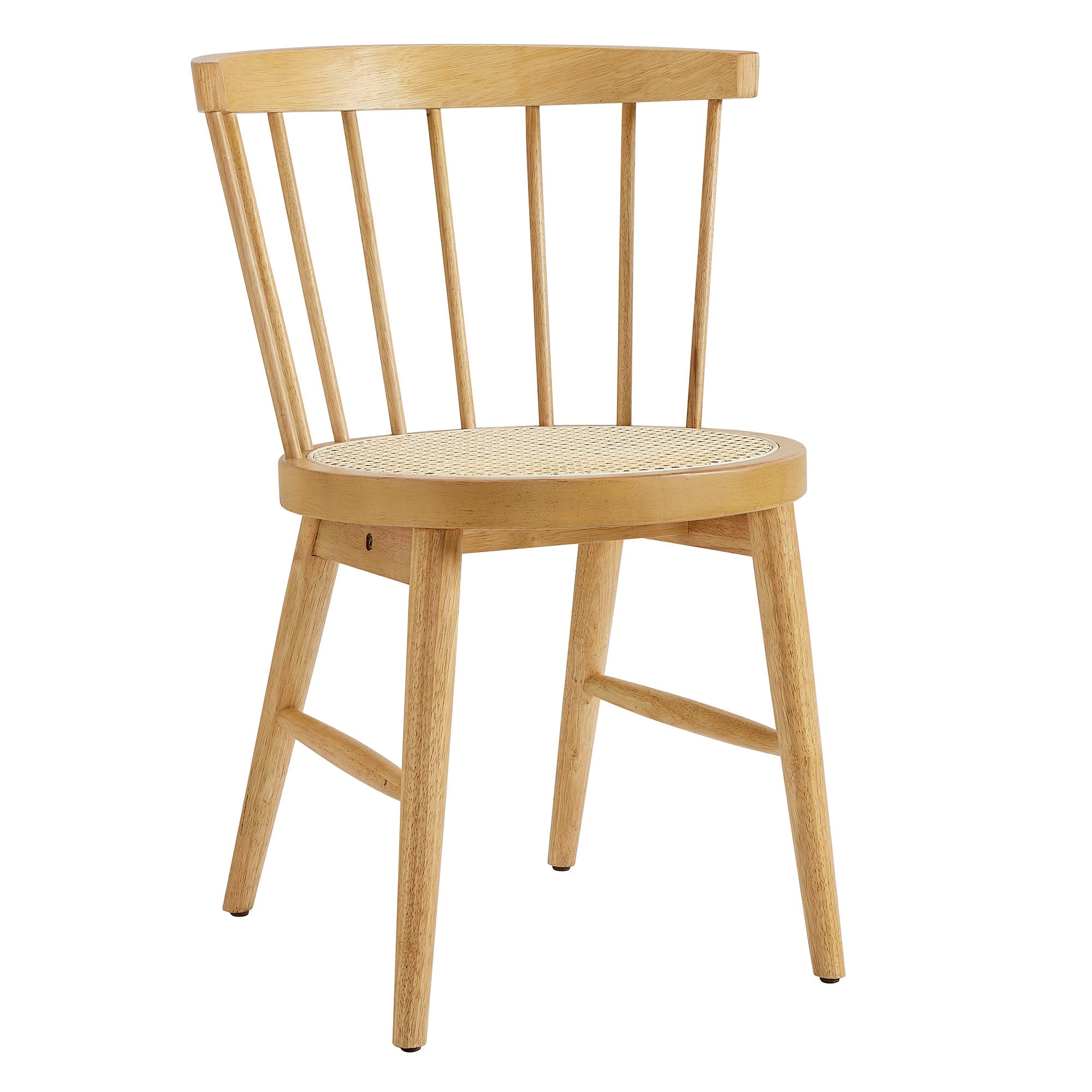 Lykke Curved Spindle Back Dining Chairs Set of 2 - Natural