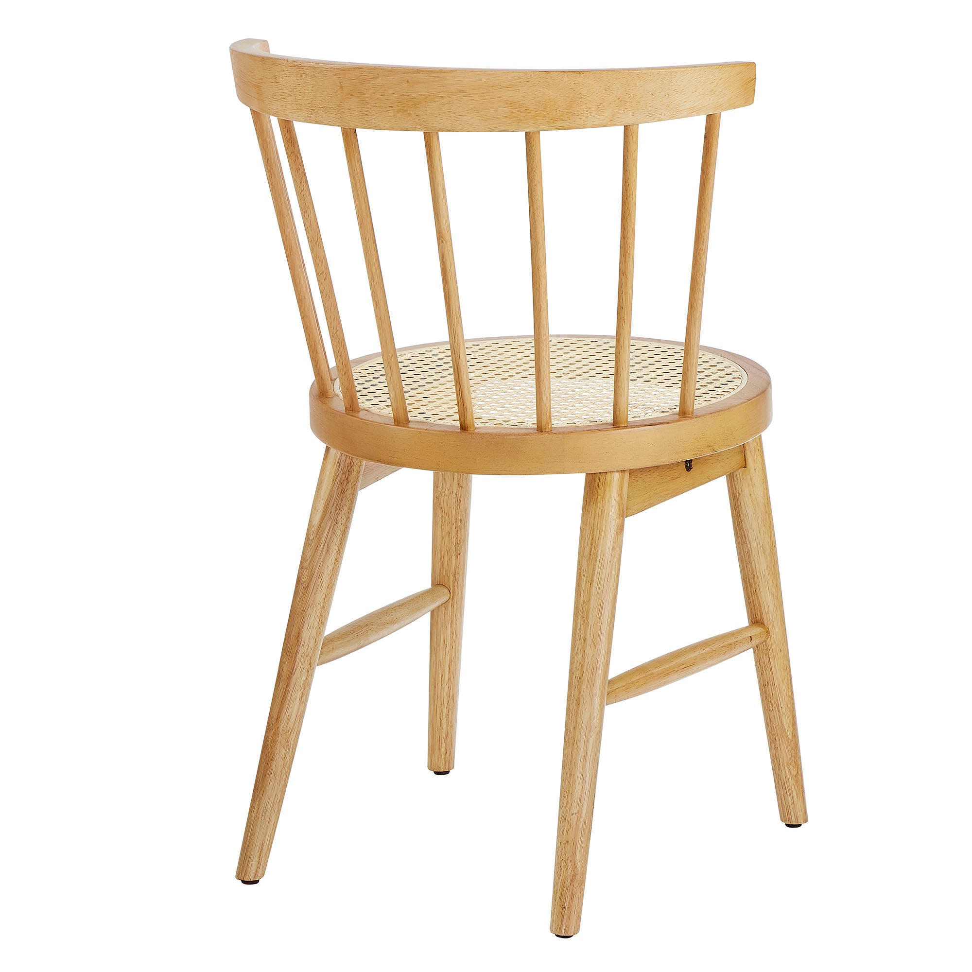 Lykke Curved Spindle Back Dining Chairs Set of 2 - Natural
