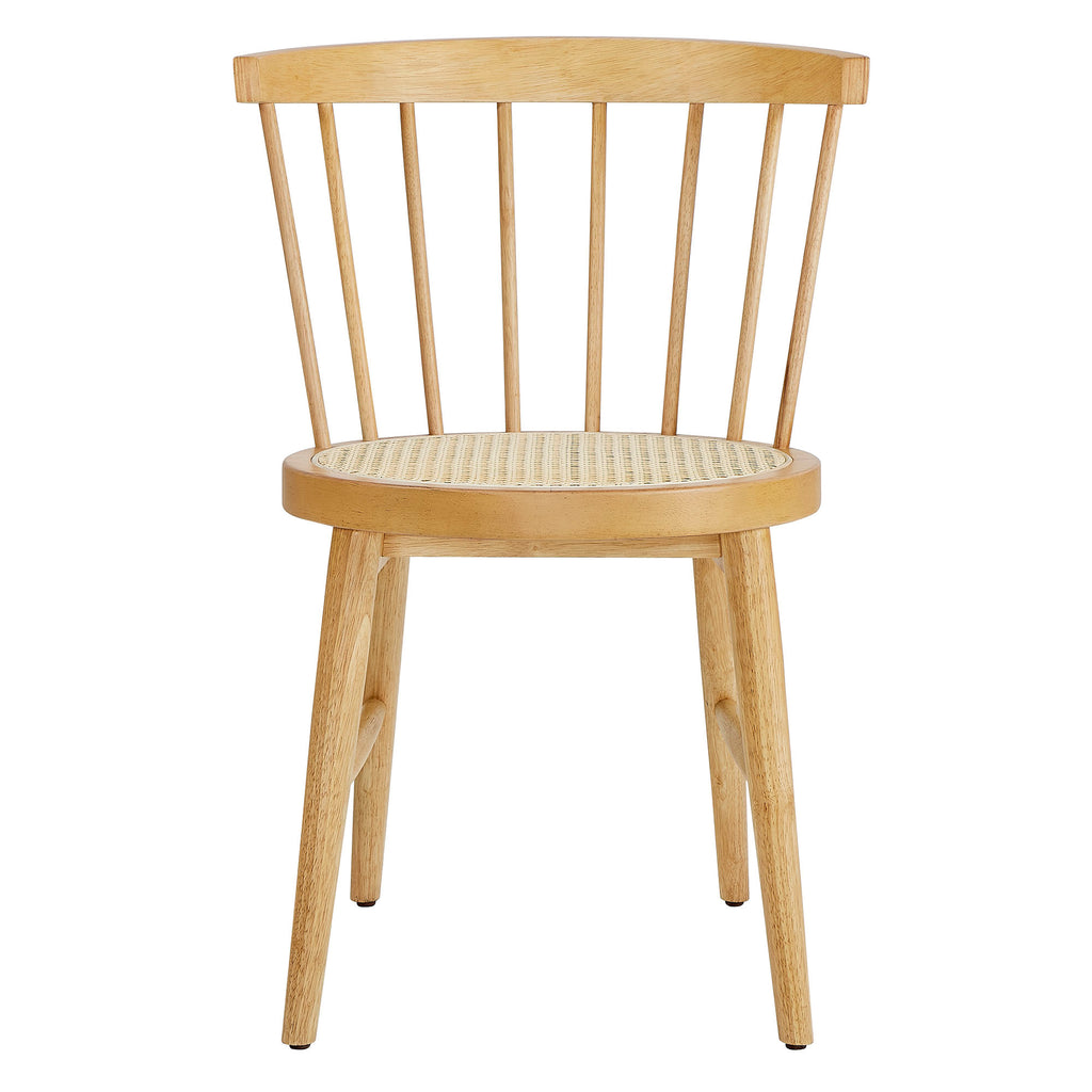 Lykke Curved Spindle Back Dining Chairs Set of 2 - Natural