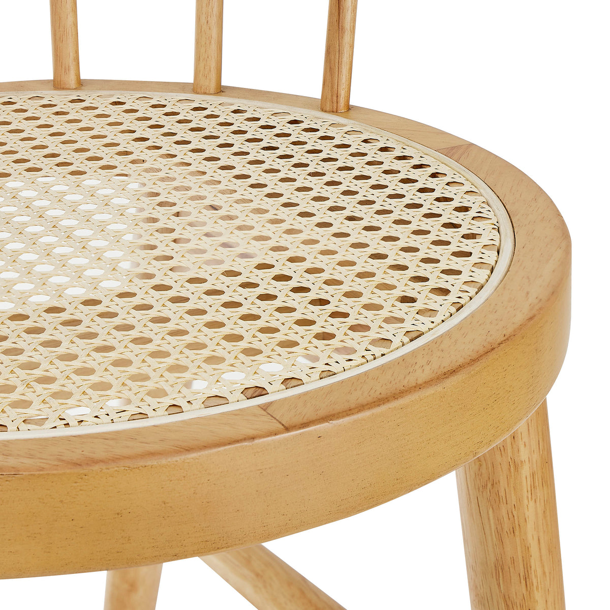 Lykke Curved Spindle Back Dining Chairs Set of 2 - Natural