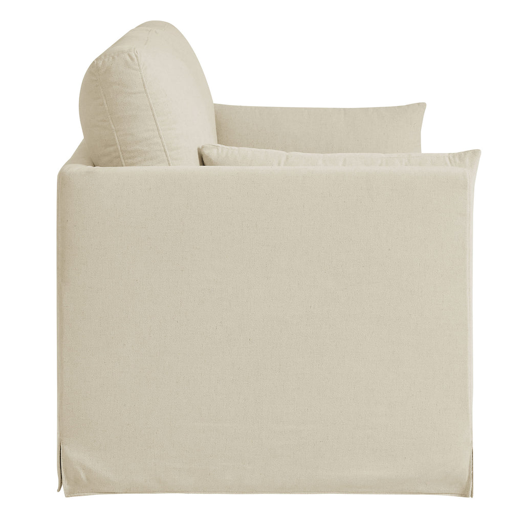Wellfleet Slipcovered Linen-Blend Loveseat