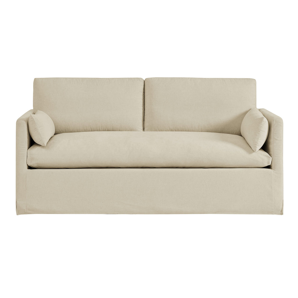 Wellfleet Slipcovered Linen-Blend Loveseat