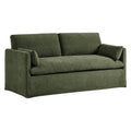 Wellfleet Slipcovered Linen-Blend Loveseat - Sage