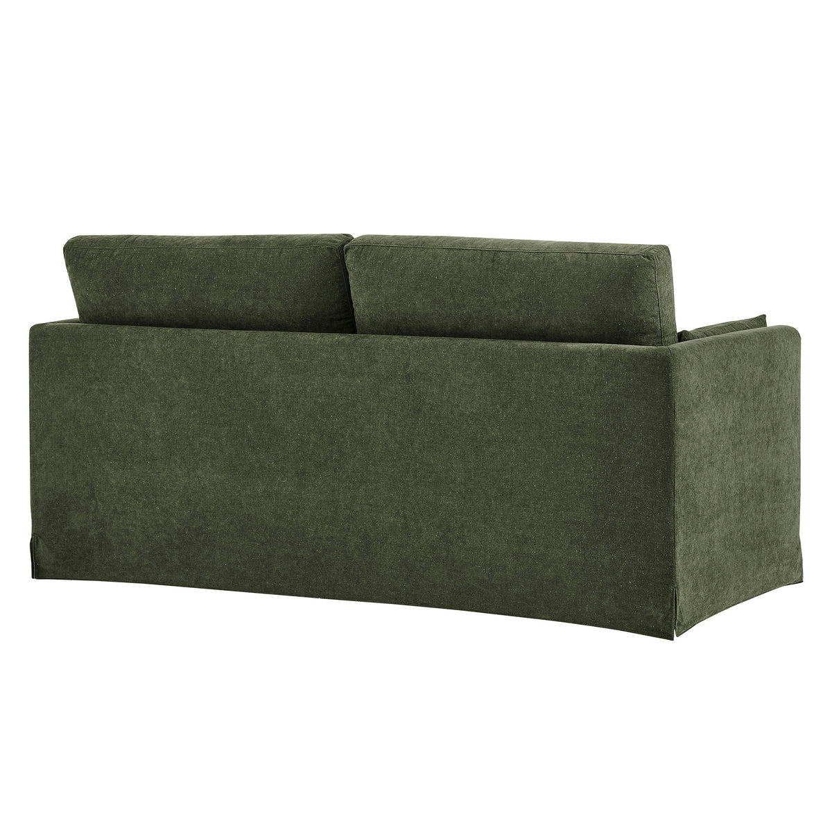 Wellfleet Slipcovered Linen-Blend Loveseat - Sage