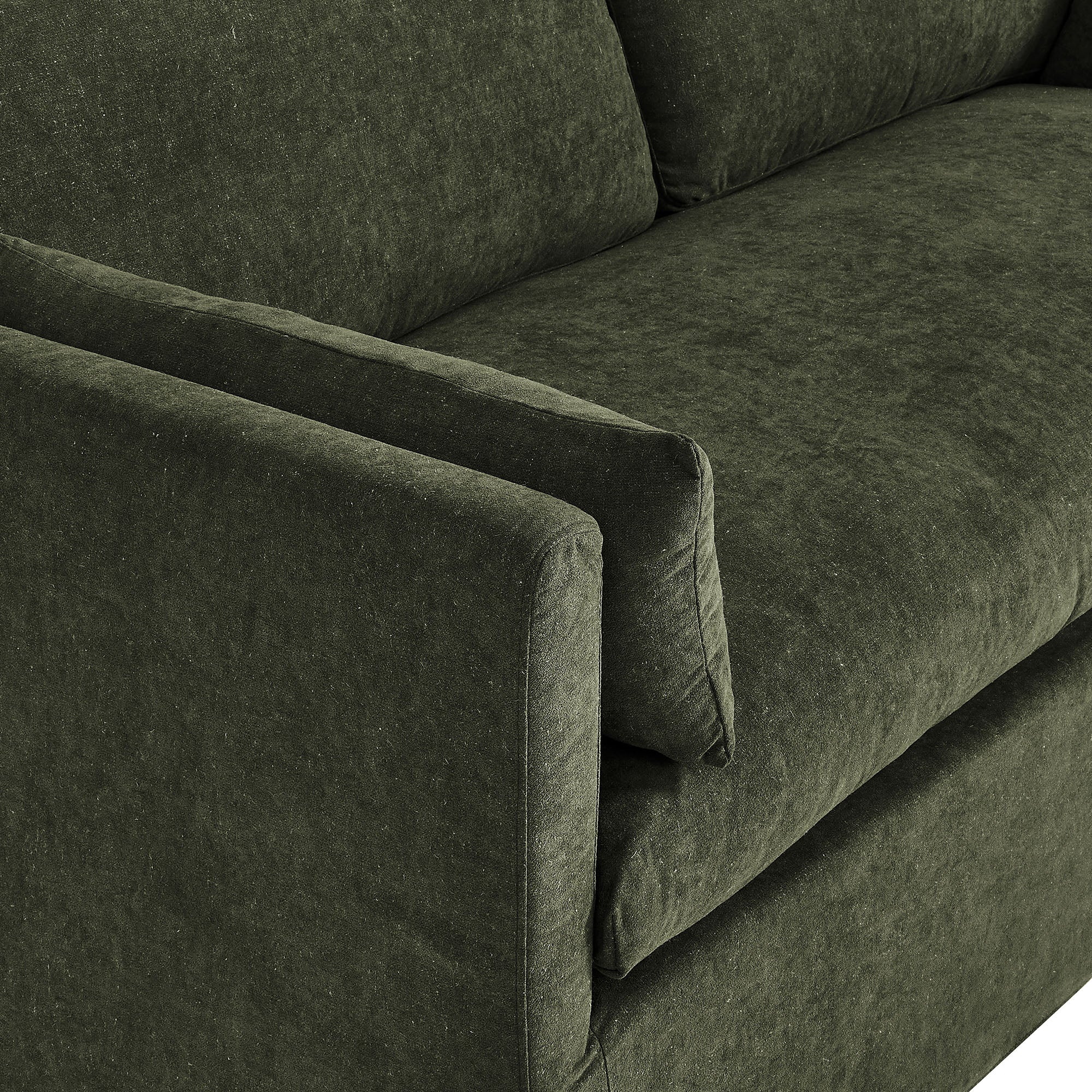 Wellfleet Slipcovered Linen-Blend Loveseat - Sage