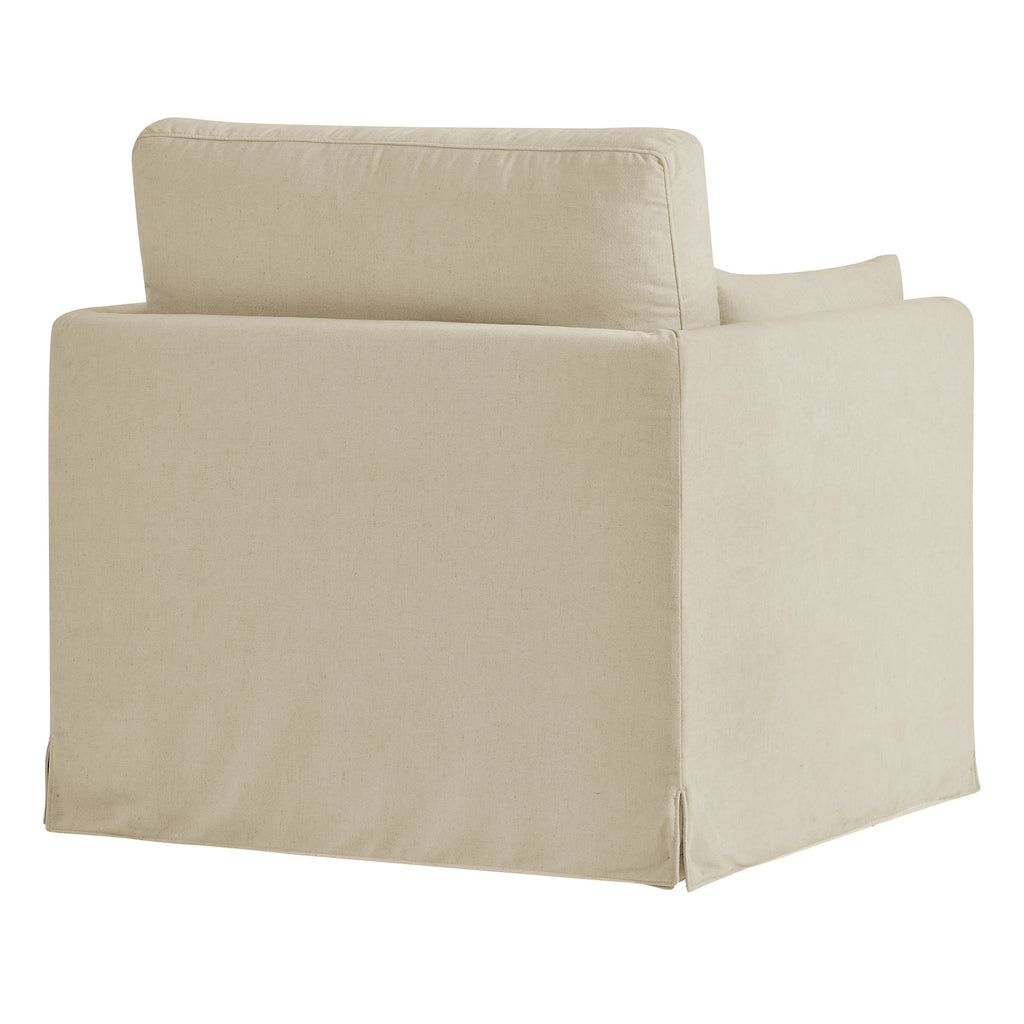 Wellfleet Slipcovered Linen-Blend Armchair