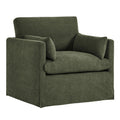 Wellfleet Slipcovered Linen-Blend Armchair - Sage