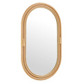 Corsica Oval Rattan Wall Mirror - Natural