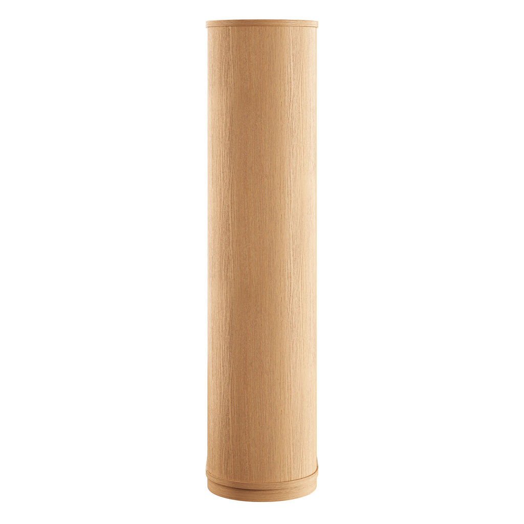 Aspect 74 Inch Curved 4 Tier Bookshelf - Natural