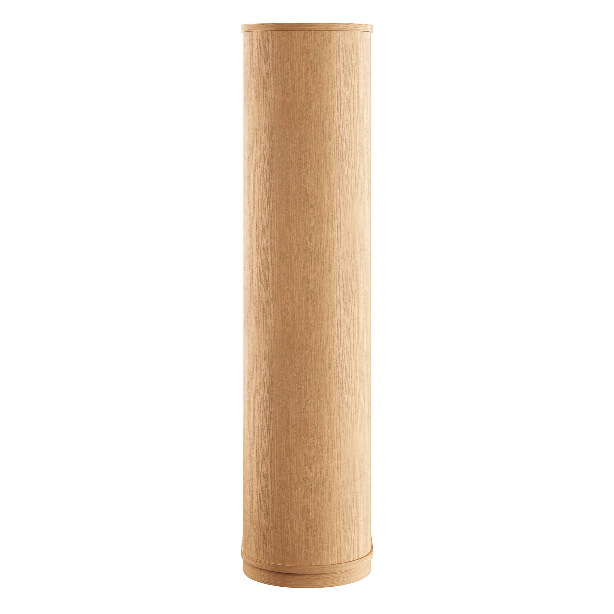 Aspect 74 Inch Curved 4 Tier Bookshelf - Natural