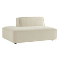 Restore Performance Fabric Upholstered Left-Facing Armless Modular Chaise - Ecru