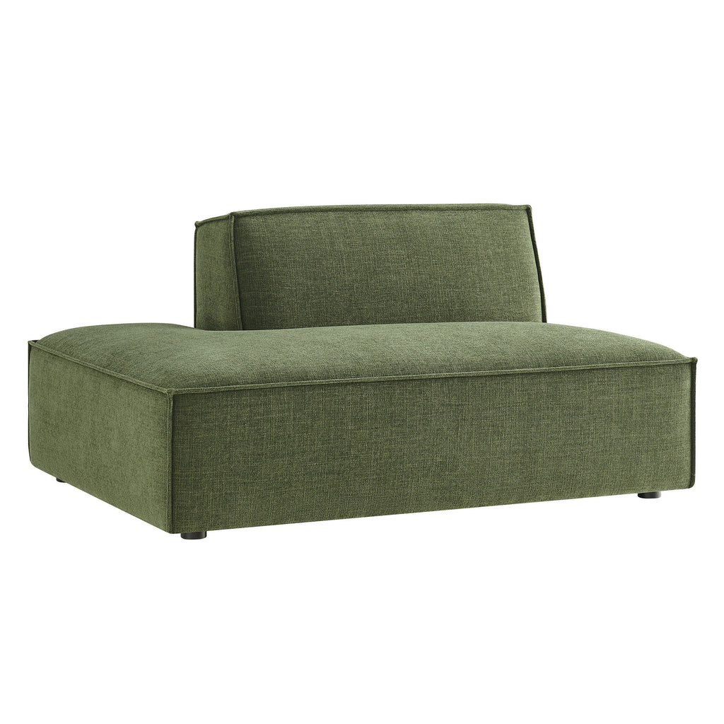 Restore Performance Fabric Upholstered Left-Facing Armless Modular Chaise - Foliage