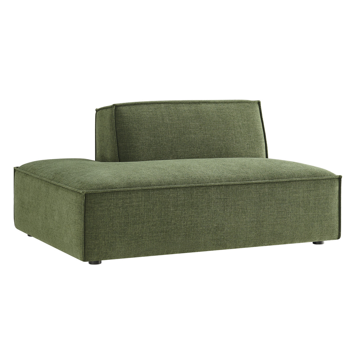 Restore Performance Fabric Upholstered Left-Facing Armless Modular Chaise - Foliage