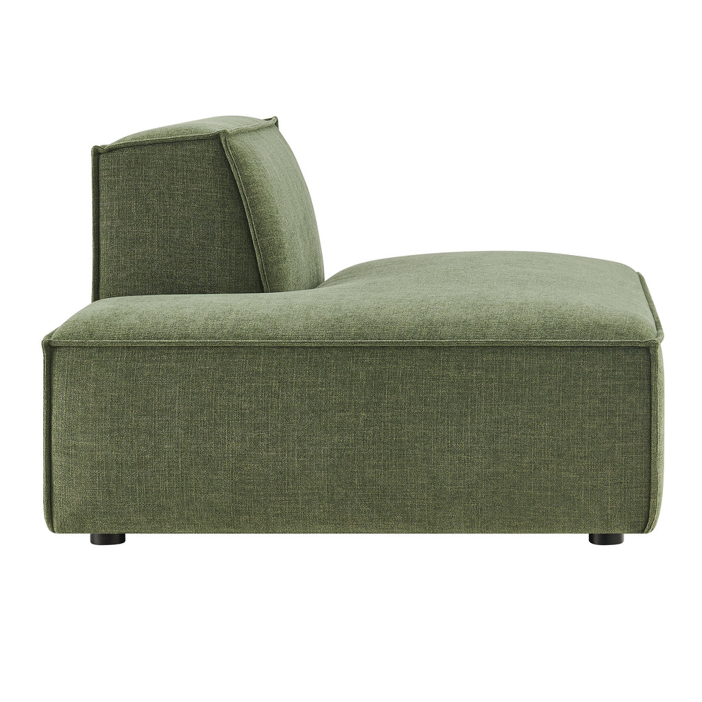 Restore Performance Fabric Upholstered Left-Facing Armless Modular Chaise - Foliage