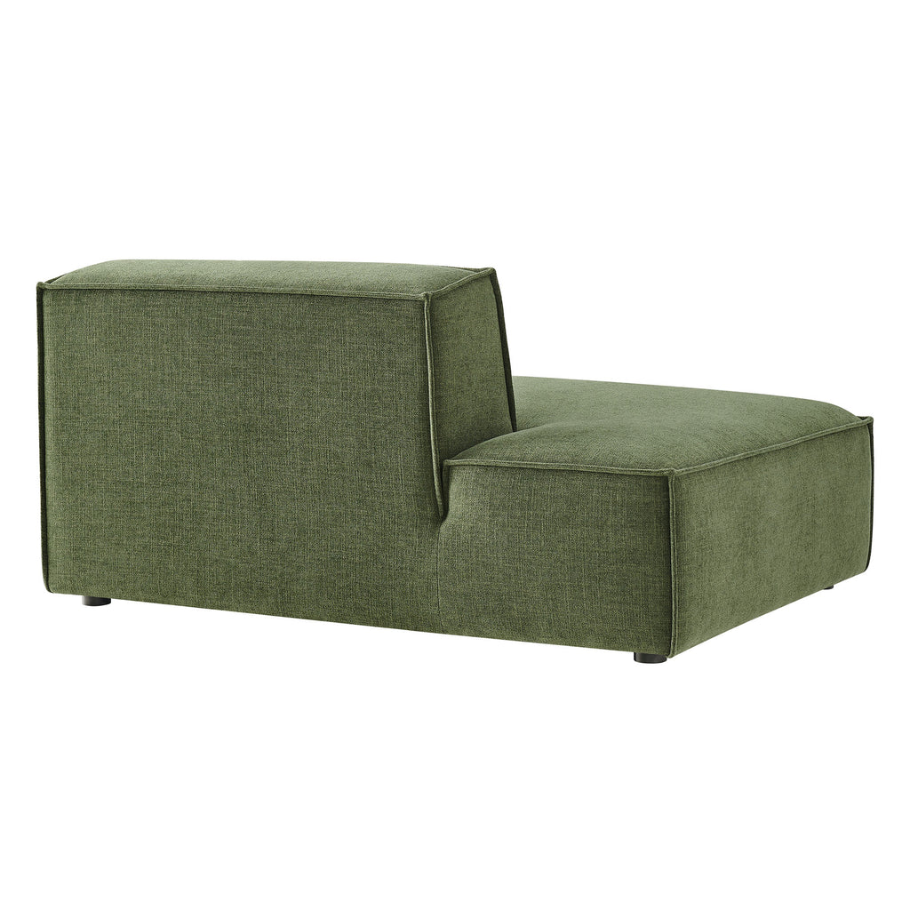 Restore Performance Fabric Upholstered Left-Facing Armless Modular Chaise - Foliage