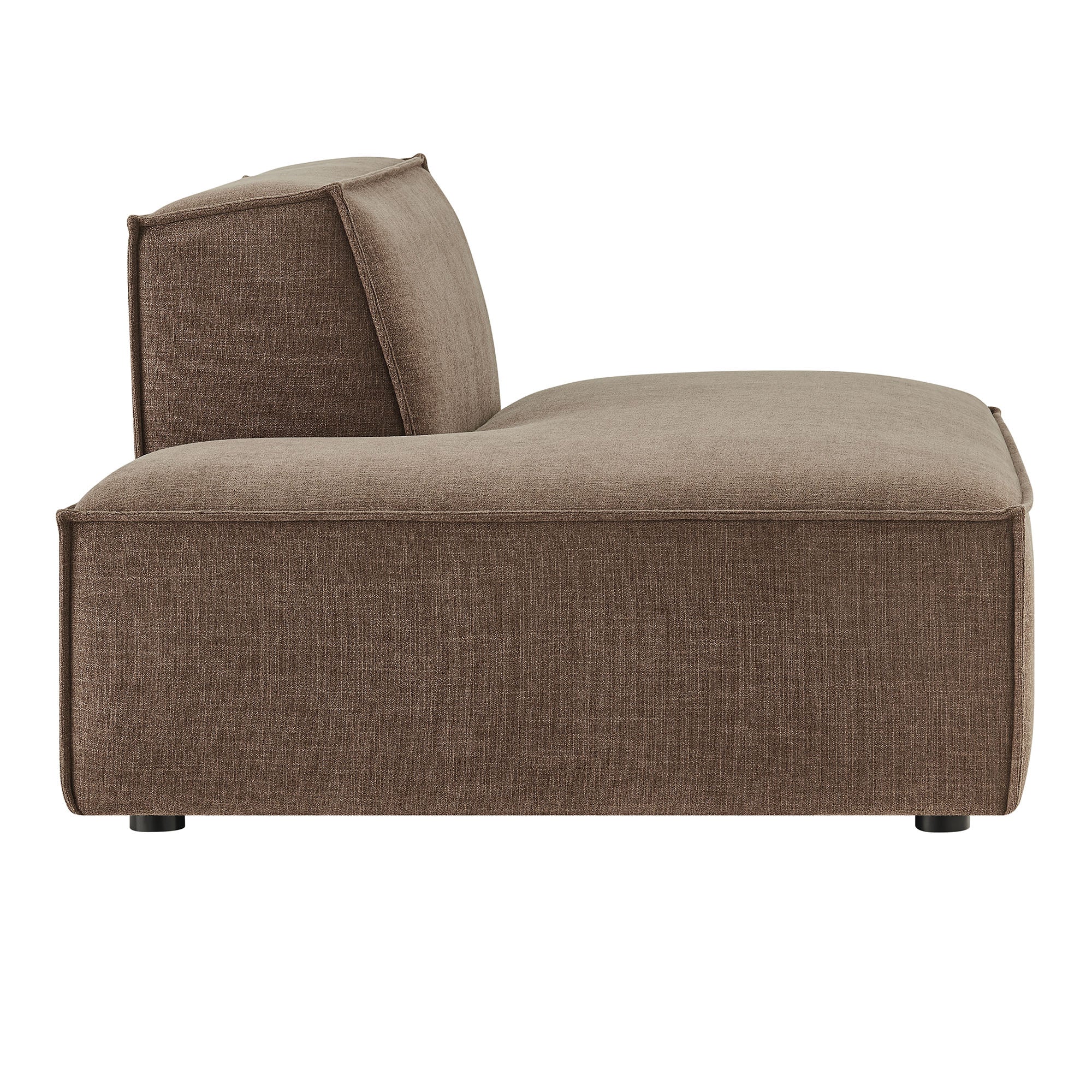 Restore Performance Fabric Upholstered Left-Facing Armless Modular Chaise - Mocha
