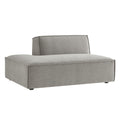 Restore Performance Fabric Upholstered Left-Facing Armless Modular Chaise - Pewter