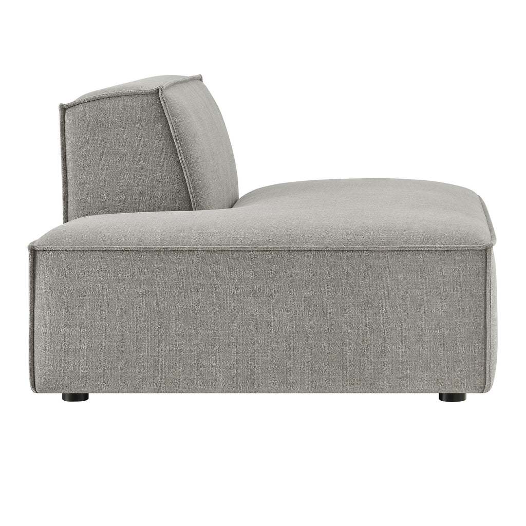 Restore Performance Fabric Upholstered Left-Facing Armless Modular Chaise - Pewter