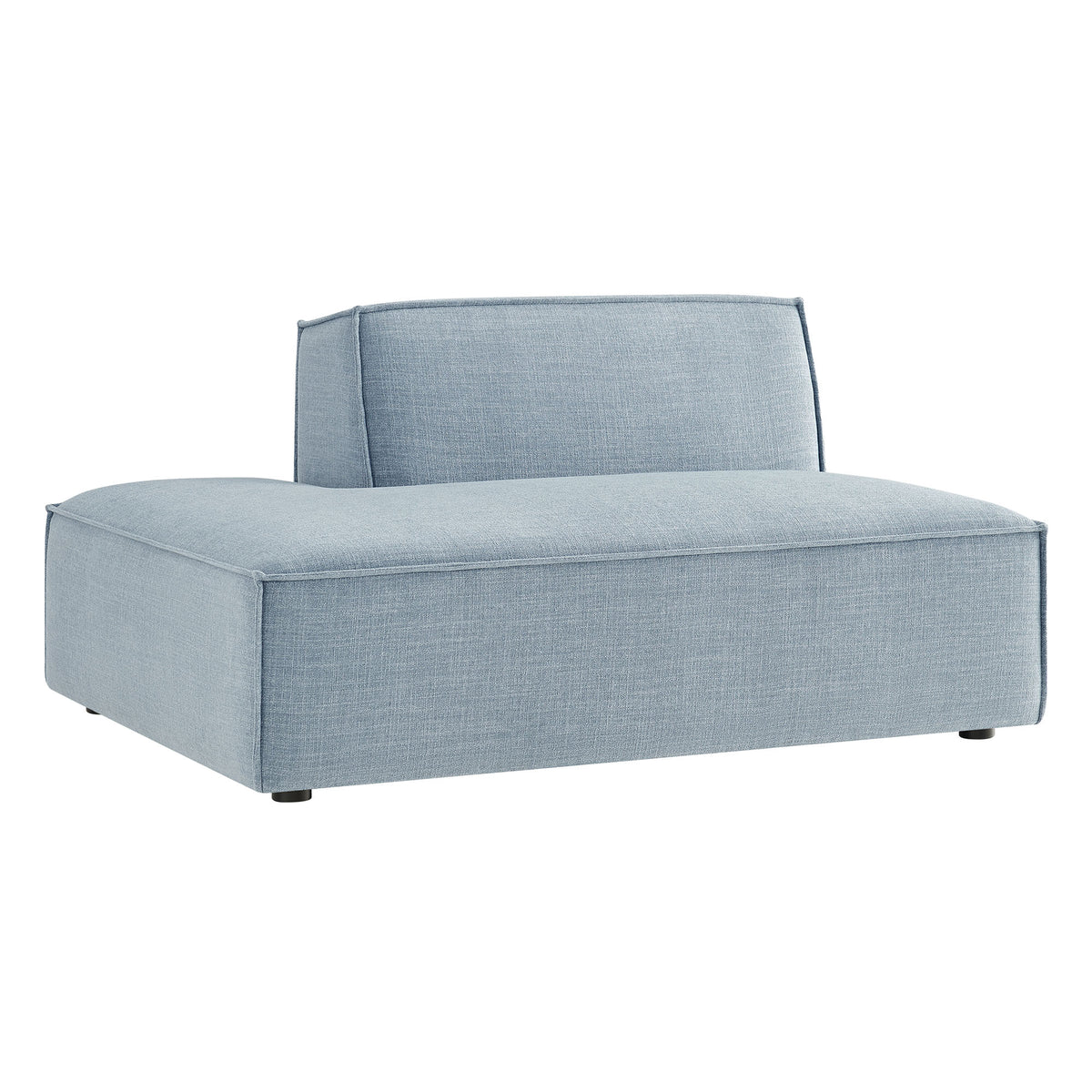 Restore Performance Fabric Upholstered Left-Facing Armless Modular Chaise - Sky