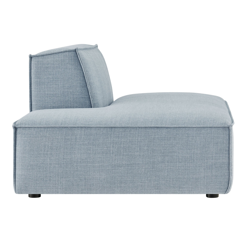 Restore Performance Fabric Upholstered Left-Facing Armless Modular Chaise - Sky