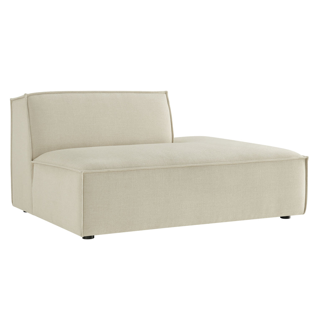 Restore Performance Fabric Upholstered Right-Facing Armless Modular Chaise - Ecru