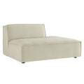 Restore Performance Fabric Upholstered Right-Facing Armless Modular Chaise - Ecru