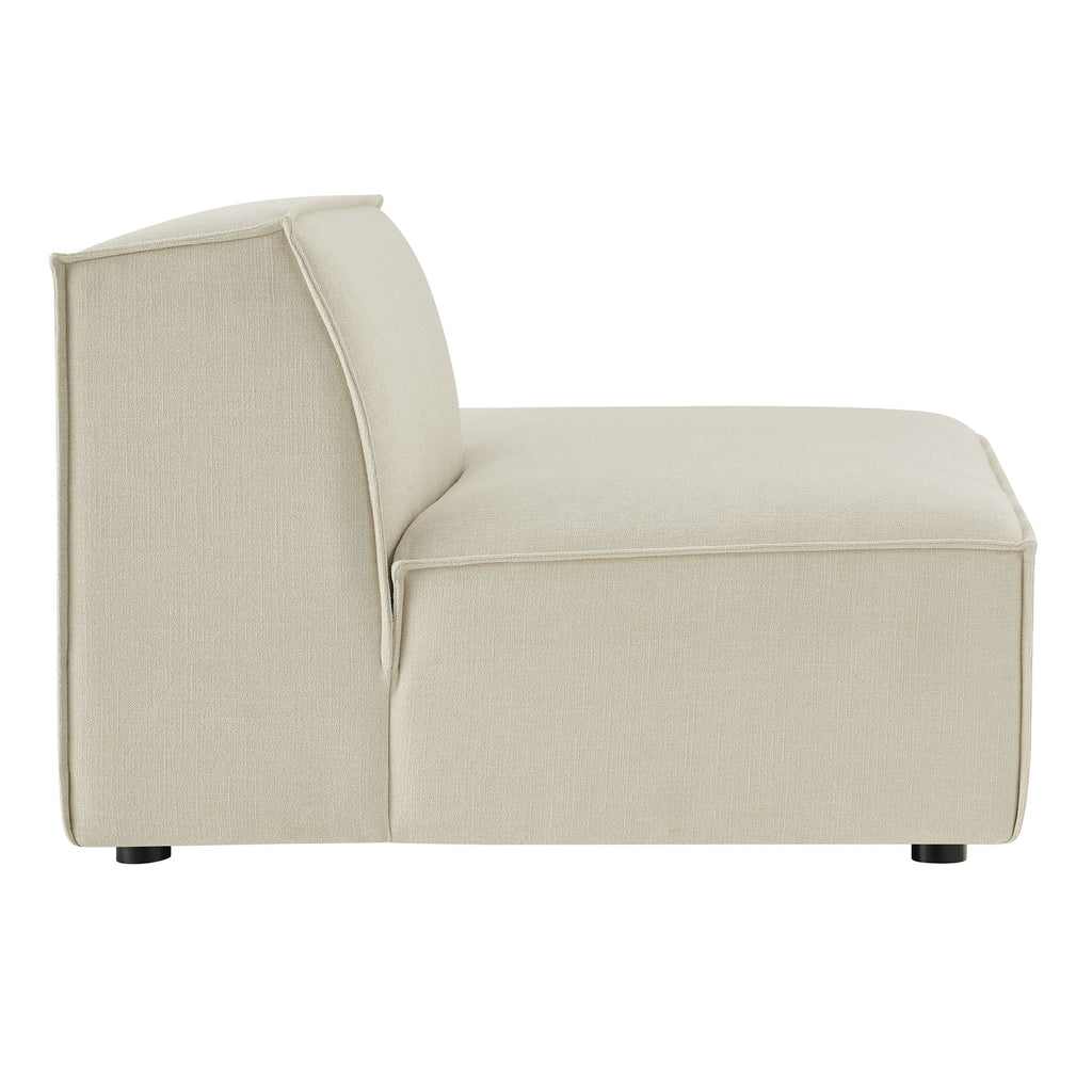 Restore Performance Fabric Upholstered Right-Facing Armless Modular Chaise - Ecru