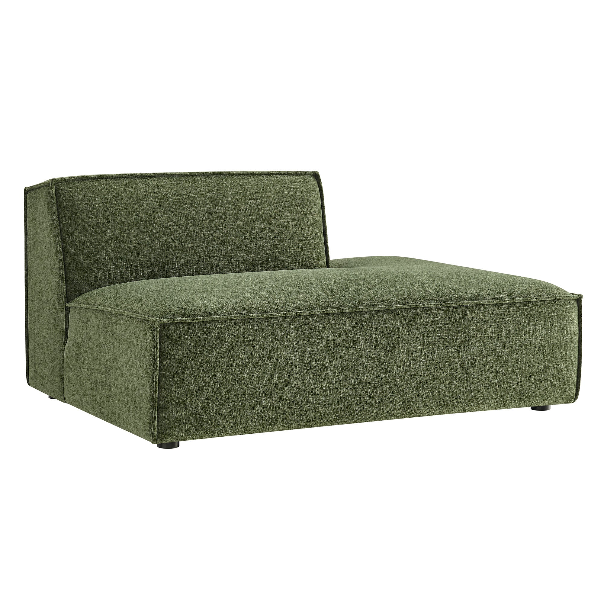 Restore Performance Fabric Upholstered Right-Facing Armless Modular Chaise - Foliage