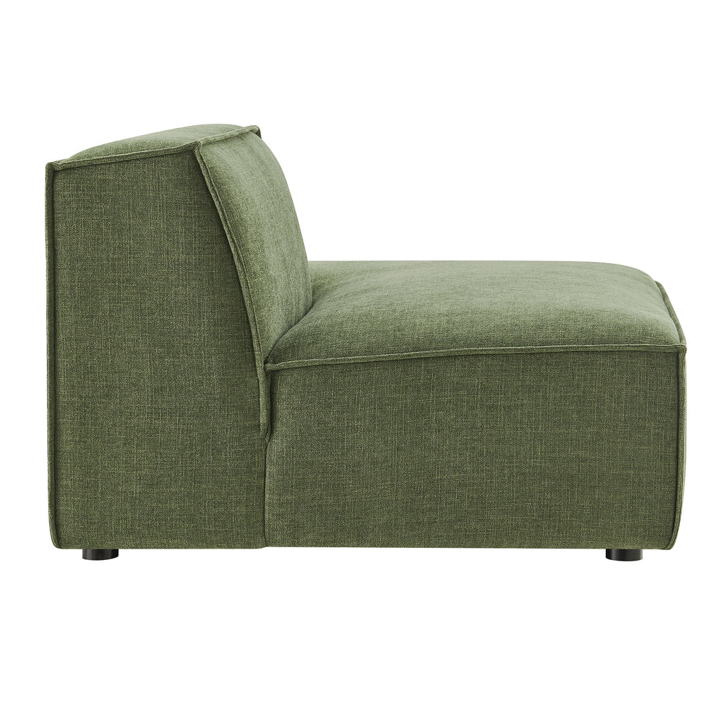 Restore Performance Fabric Upholstered Right-Facing Armless Modular Chaise - Foliage