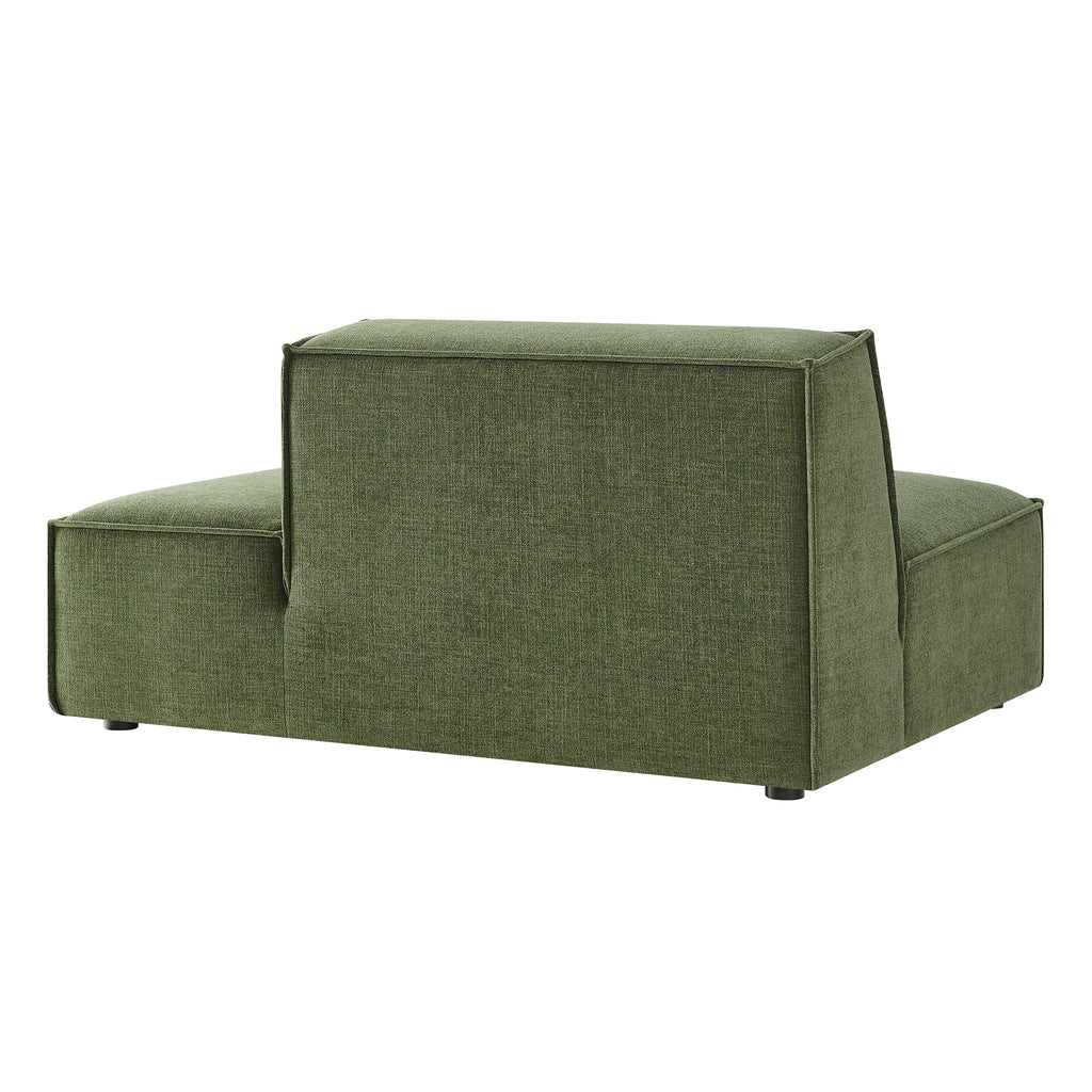 Restore Performance Fabric Upholstered Right-Facing Armless Modular Chaise - Foliage