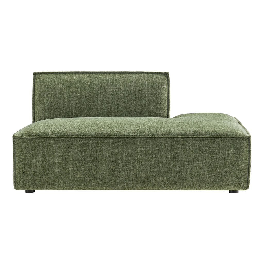 Restore Performance Fabric Upholstered Right-Facing Armless Modular Chaise - Foliage