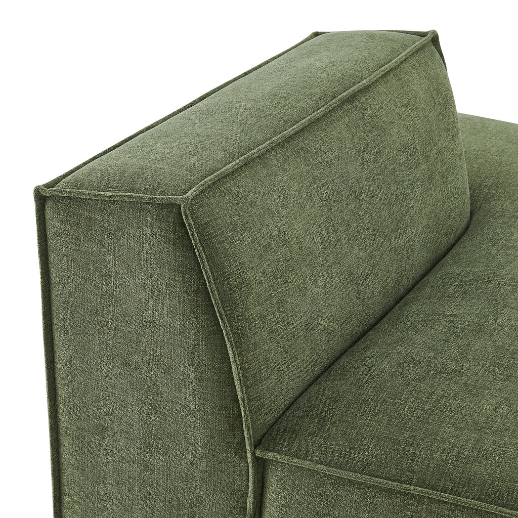Restore Performance Fabric Upholstered Right-Facing Armless Modular Chaise - Foliage